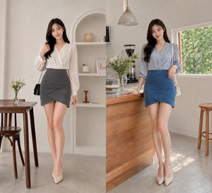 🆕高品质牛仔高腰裙 Rm59 Only🌸(D3）