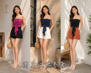 🌸高品质气质款抹胸套装 上衣 ➕短裤 RM99 Only🌸 =E2=