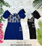 🔥黑卡独家爆款🔥高品质气质蕾丝款拼接连体裤裙 RM89 Only🌸 =E2=