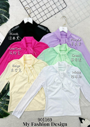 爆款新品🔥高品质棉质拼接雪纺上衣 RM39 Only🌸 =D4=
