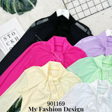 爆款新品🔥高品质棉质拼接雪纺上衣 RM39 Only🌸 =D4=