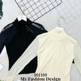 爆款新品🔥高品质棉质拼接雪纺上衣 RM39 Only🌸 =D4=
