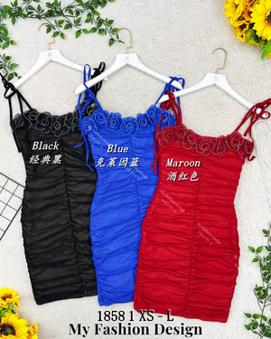 🔥黑卡独家爆款🔥高品质绑带皱褶连体裙 RM89 Only🌸  =D1=
