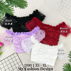 🔥黑卡独家爆款🔥高品质气质款一字领时装上衣 RM65 Only🌸  =D4=