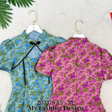 🧨黑卡独家爆款🧨高品质气质提花款旗袍连体裙 RM109 Only🌸   =E2=