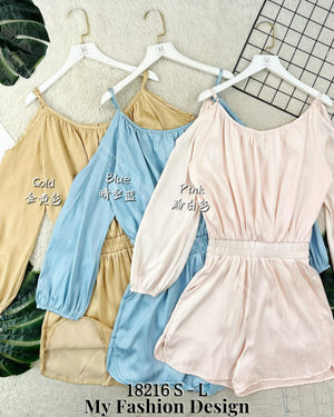 爆款新品🔥高品质吊带款缎面连体短裤 RM79 Only🌸  =E2=