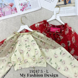爆款新品🔥 高品质气质款碎花时装上衣 RM59 Only🌸=E4=