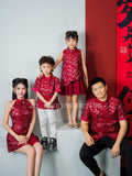 🏮MFD独家亲子系列🏮高品质提花款男童唐装上衣 RM125 ONLY =D4=