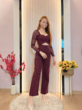 🔥黑卡独家爆款🔥 高品质高腰锦棉时装长裤 RM74 Only🌸 =D3=